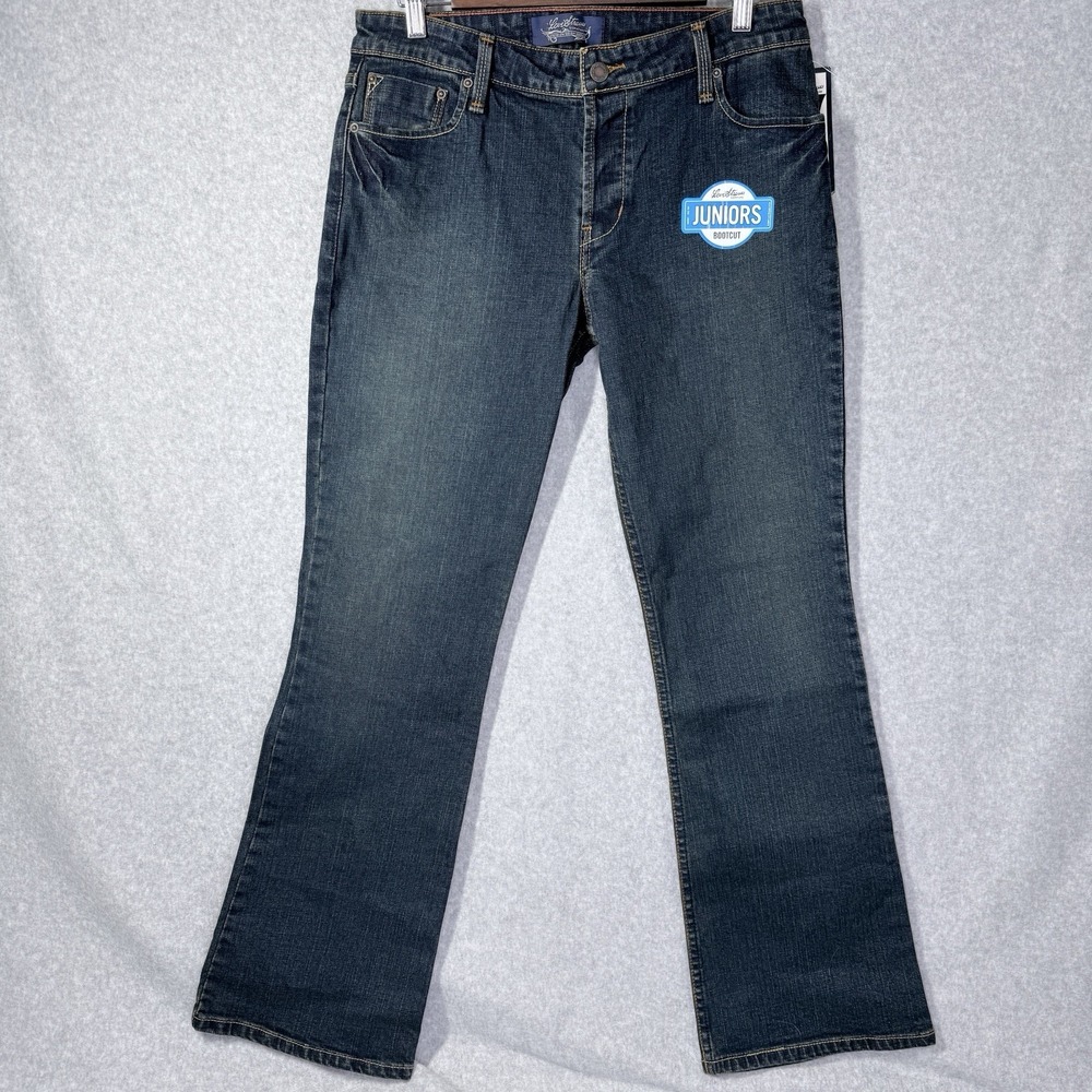 Levis Signature Womens Juniors  Sz 11 Blue Button Fly Jeans Low Rise BootCut